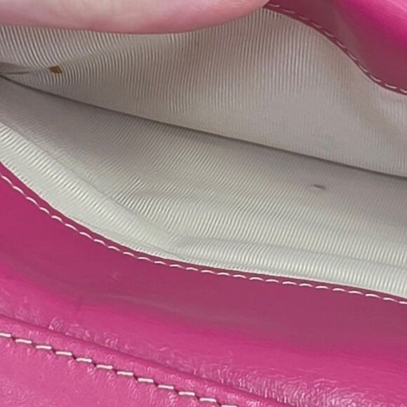 Kate Spade Jane Street Maria Large Wallet Trifold Checkbook Metallic Gold Pink - Picture 9 of 12